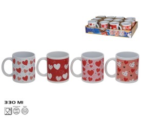 JARRA MUG GRES AROA 330ML 4 SURTIDOS