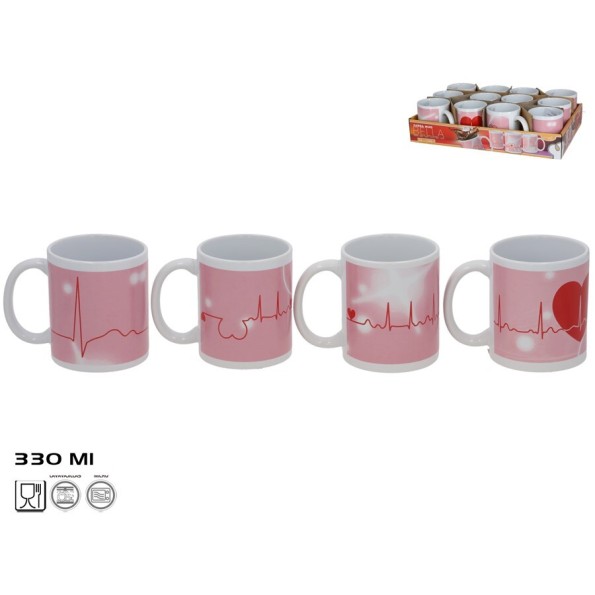 JARRA MUG GRES BELLA 330ML