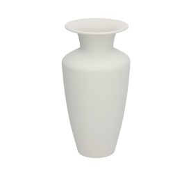 FLORERO DECO NAYA METAL BLANCO 14DX30HX15TL