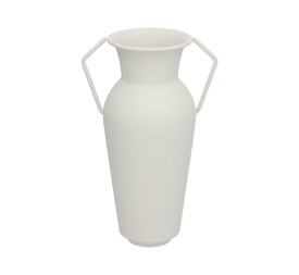 FLORERO DECO NAVIL METAL BLANCO11,5DX29,5X19TL