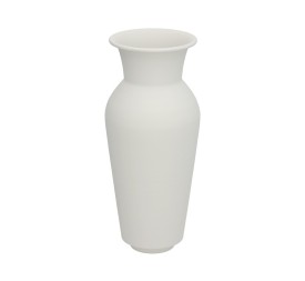 FLORERO DECO RANI METAL BLANCO 11,5DX30HX12,5TL