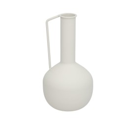 FLORERO DECO SARAYU METAL BLANCO 4,5DX26HX13,5TL