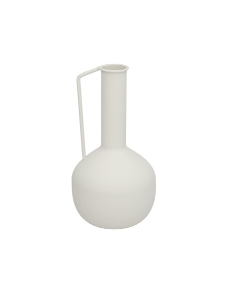 FLORERO DECO SARAYU METAL BLANCO 4,5DX26HX13,5TL