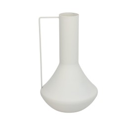 FLORERO DECO VANI METAL BLANCO 7DX35HX21,5TL