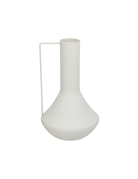 FLORERO DECO VANI METAL BLANCO 7DX35HX21,5TL