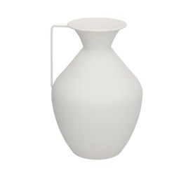 FLORERO DECO SANSA METAL BLANCO 15,5DX36HX24TL