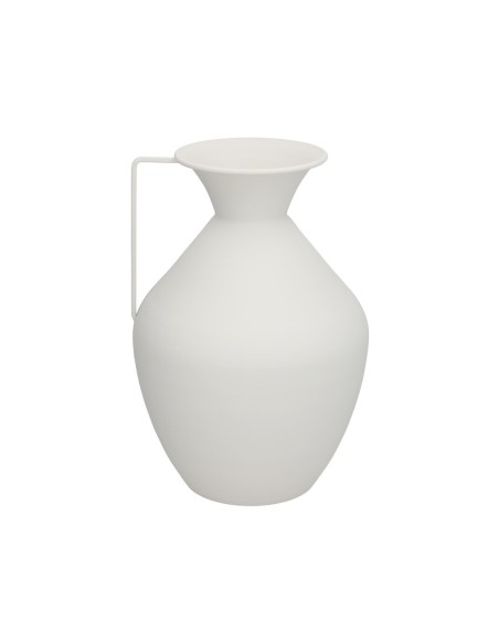 FLORERO DECO SANSA METAL BLANCO 15,5DX36HX24TL