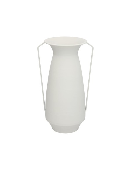 FLORERO DECO ARYAM METAL BLANCO 19DX41,5HX25TL FLORERO DECO ARYAM METAL BLANCO 19DX41,5HX25TL
