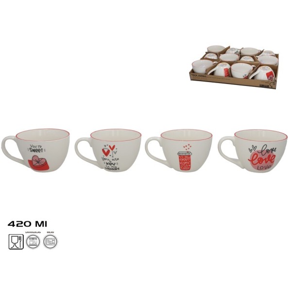 TAZA JUMBO AMORE 420CL