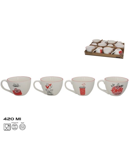TAZA JUMBO AMORE 420CL