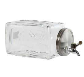 DISPENSADOR BEBIDAS CRISTAL METAL 13X13,5X32,5 3L