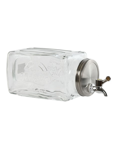 DISPENSADOR BEBIDAS CRISTAL METAL 13X13,5X32,5 3L