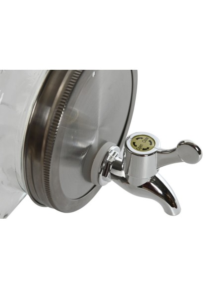 DISPENSADOR BEBIDAS CRISTAL METAL 13X13,5X32,5 3L