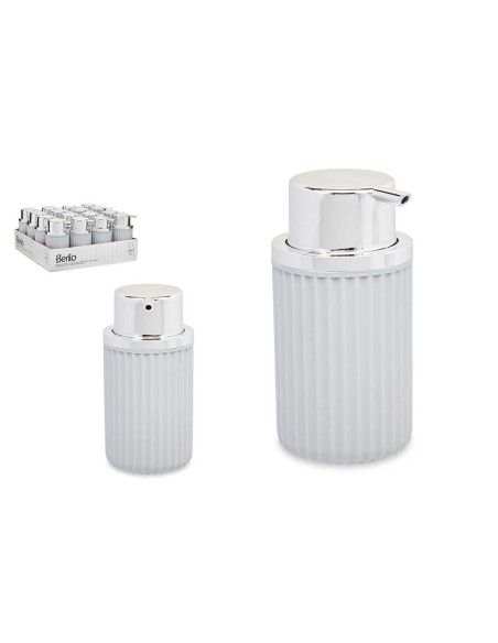 DISPENSADOR JABON PLASTICO 420ML GRIS