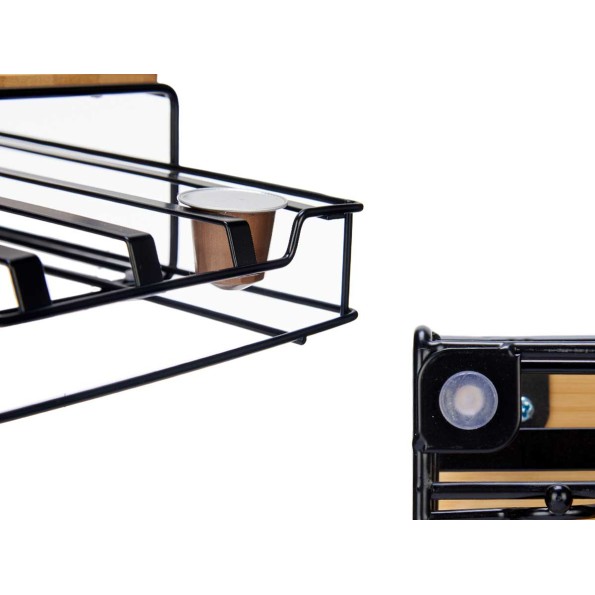 PORTACAPSULAS METAL BAMBU 32 CAPSULAS