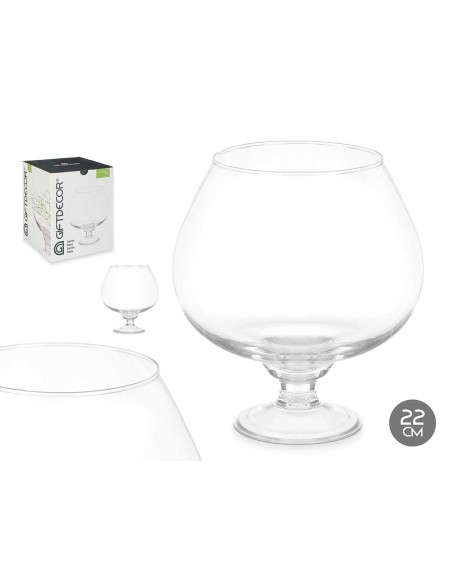 JARRON CRISTAL COPA BALON 22CM