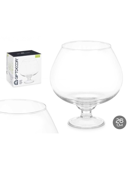 JARRON CRISTAL COPA BALON 26CM