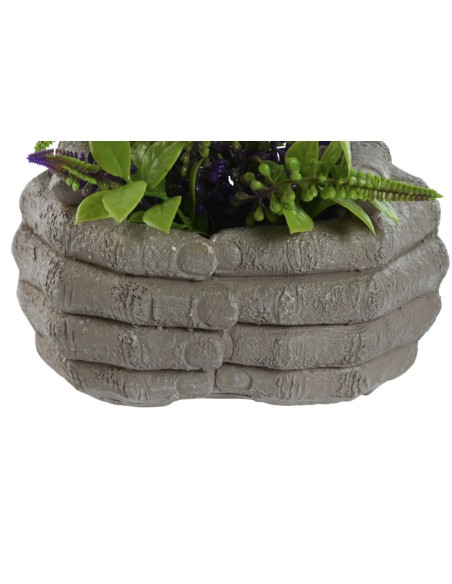 PLANTA RESINA PE 18,5X16X17 MANOS 2 SURT.