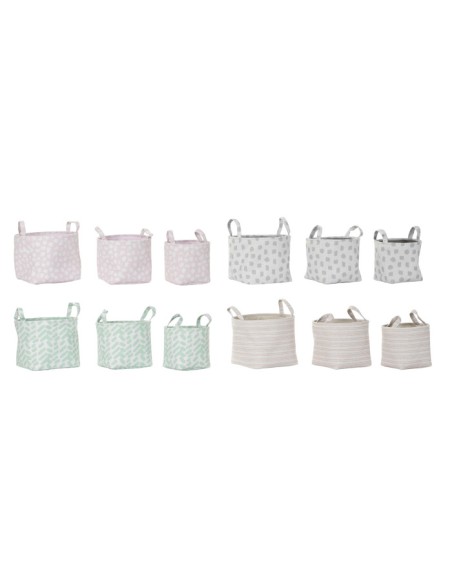 CESTA SET 3 POLIESTER 30X30X23 4 SURT.