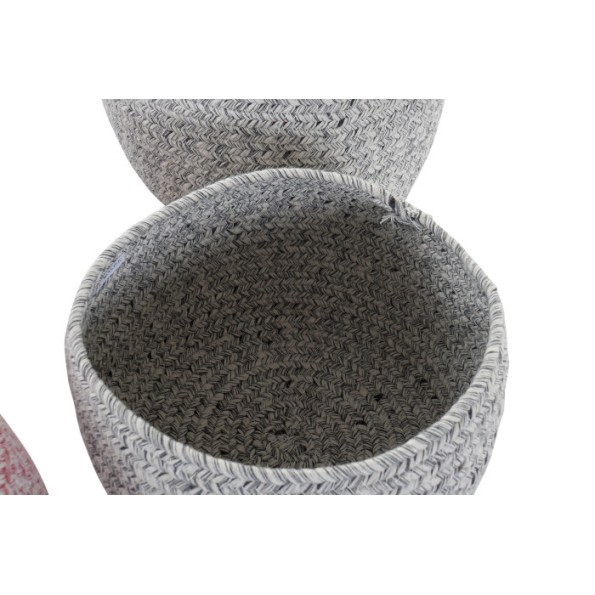 CESTA SET 2 ALGODON 28X28X20 2 SURT.