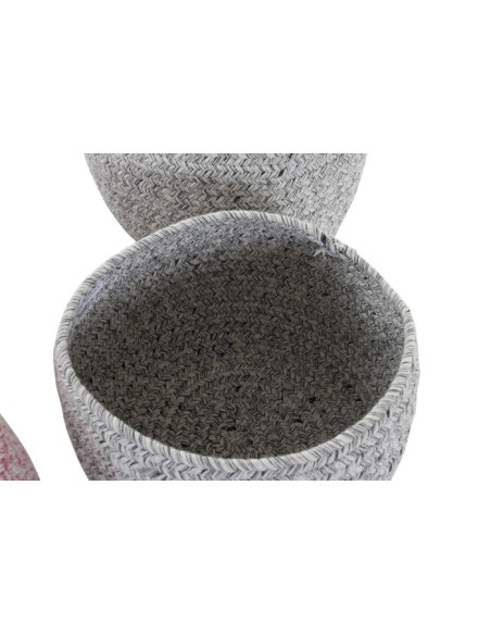 CESTA SET 2 ALGODON 28X28X20 2 SURT.