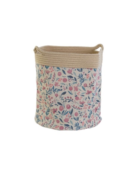 CESTA ALGODON POLIESTER 35X35X38 NATURAL