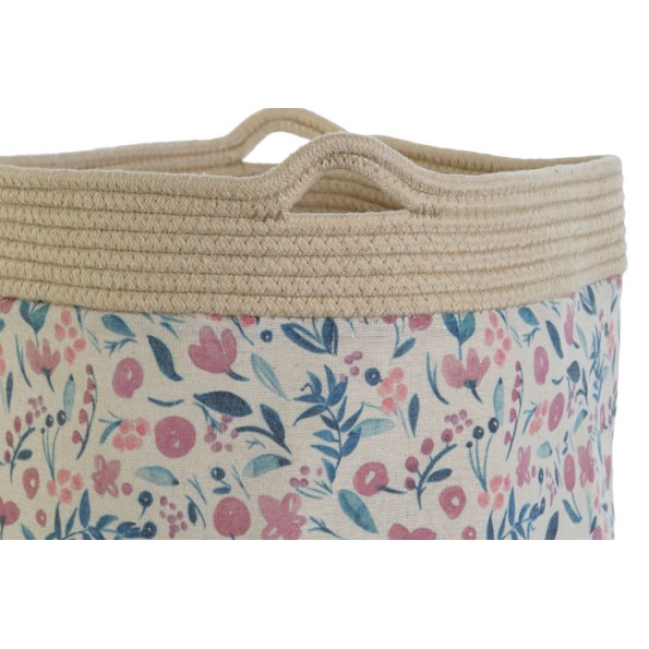 CESTA ALGODON POLIESTER 35X35X38 NATURAL