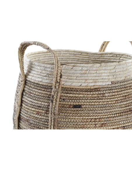 CESTA SET 2 JUNCO FIBRA MAIZ 40X40X32 ASA NATURAL