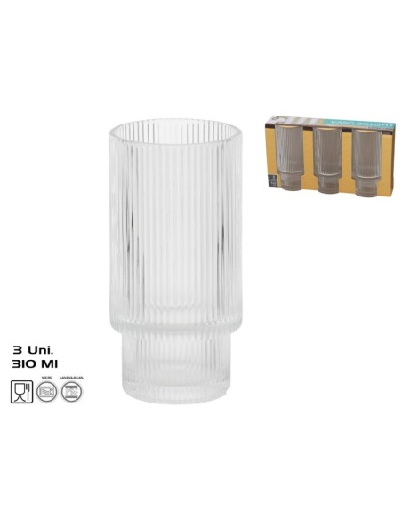 VASO BRIGHT X3 310 ML