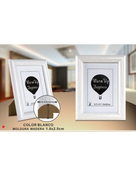 PORTAFOTO MADERA DM-889 24X30CM (9/18)