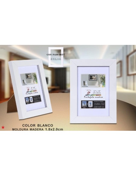 PORTAFOTO MADERA 24X30CM DM-810 (12/24)