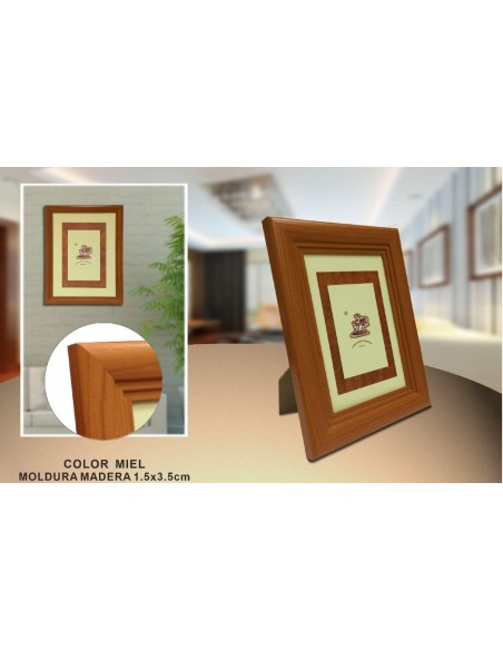 PORTAFOTO MADERA DM-804 9X13CM(24/72)