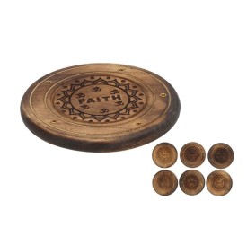 PORTA INCIENSO 10CM 6 DISEÑOS NATURAL