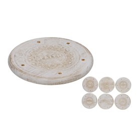 PORTA INCIENSO 10CM 6 DISEÑOS BLANCO ORO