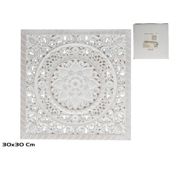 MANDALA PARED KINARY MDF 30X1X30 CM