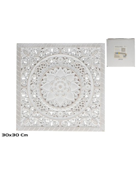 MANDALA PARED KINARY MDF 30X1X30 CM