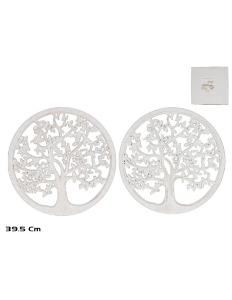 MANDALA PARED ARBOL 2 SURT MDF 39,5X1,3X39,5 CM