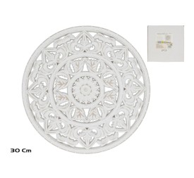 MANDALA PARED FLOR NAYAN MDF 30X1X30 CM