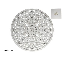 MANDALA PARED FLOR SANSA MDF 39,5X1X39,5 CM