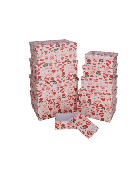 SET 10 CAJAS CUPIDO 37,5X29X16 CM