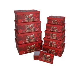 SET 10 CAJAS OSITOS 37,5X29X16 CM