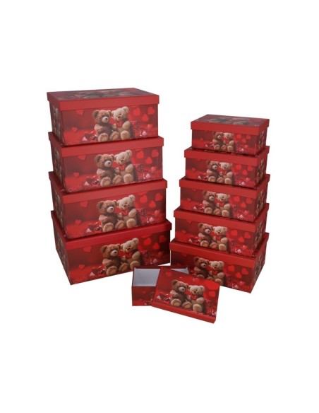 SET 10 CAJAS OSITOS 37,5X29X16 CM