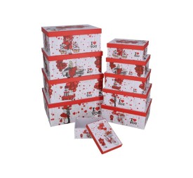 Set 10 Cajas Corazones - Decoración al por Mayor San Valentín