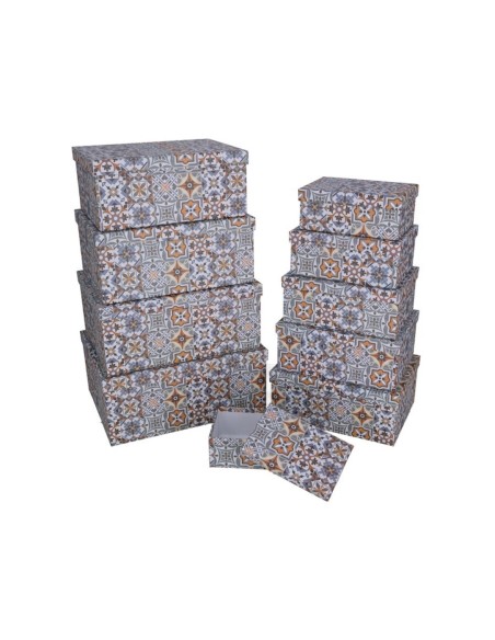 SET 10 CAJAS MEDIAVAL 37,5X29X16 CM