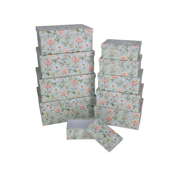 SET 10 CAJAS FIORE 37,5X29X16 CM