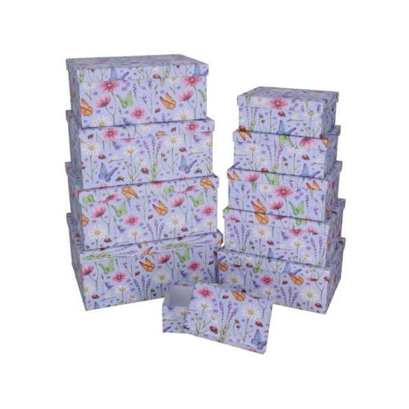 SET 10 CAJAS NATURA 37,5X29X16 CM