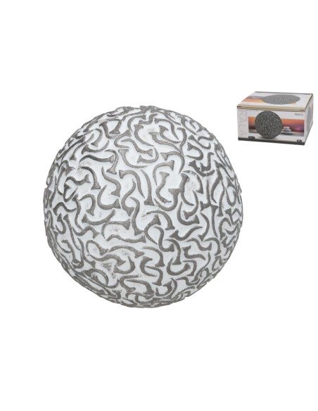 BOLA DECO KALA 10,1X10,1X10,1 CM RESINA