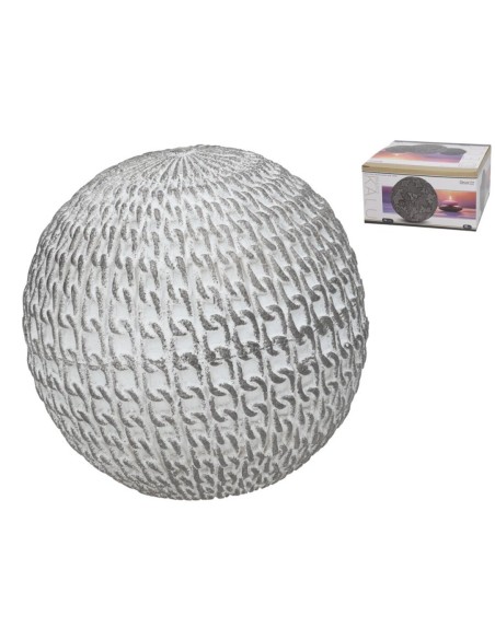 BOLA DECO ARYAM 10,2X10,2X10,1 CM RESINA