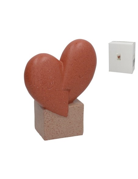 FIGURA DECO CUORE 18,5X9,5X23 CM RESINA