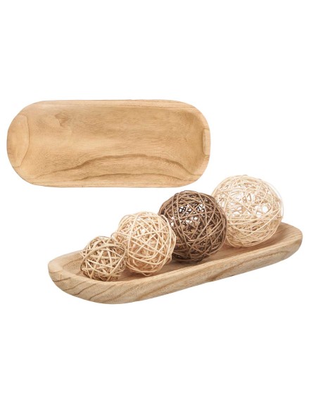 CENTRO MADERA QUEMADA OVALADA MED